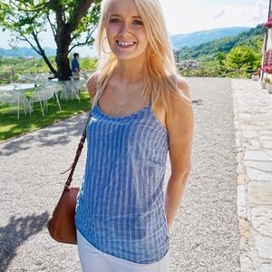 blue j. crew cami